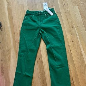 ZARA GREEN JEANS!!! Size 6 never worn!
